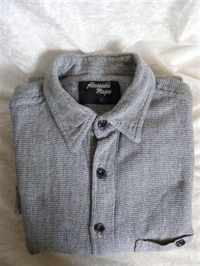 skjorte Alessandro Magua, XL lång arm grå,  2nd hand kläder Alstermo